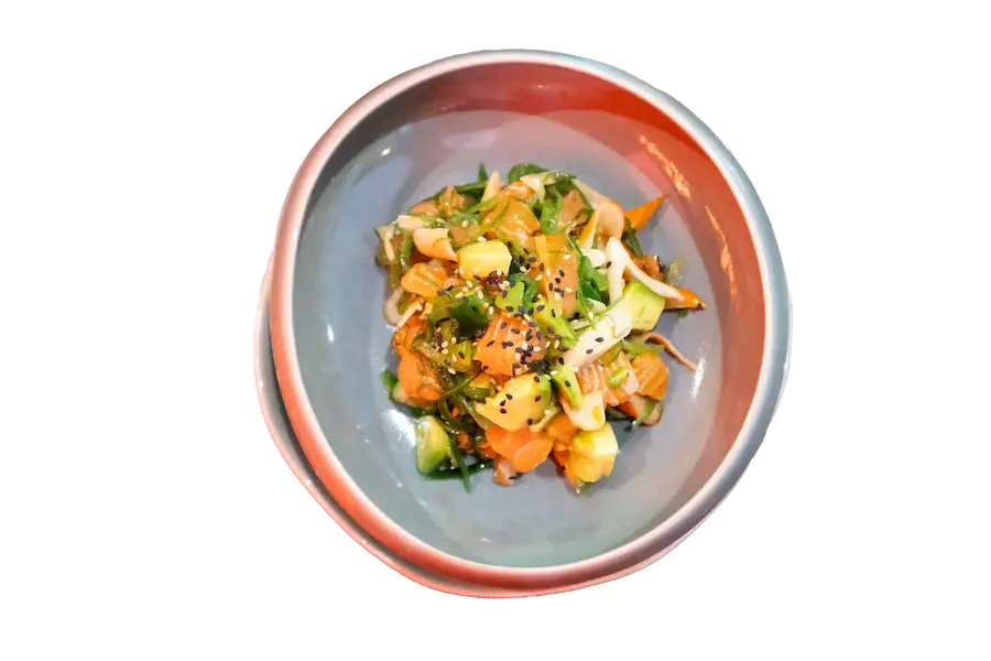 Salade saumon wakame